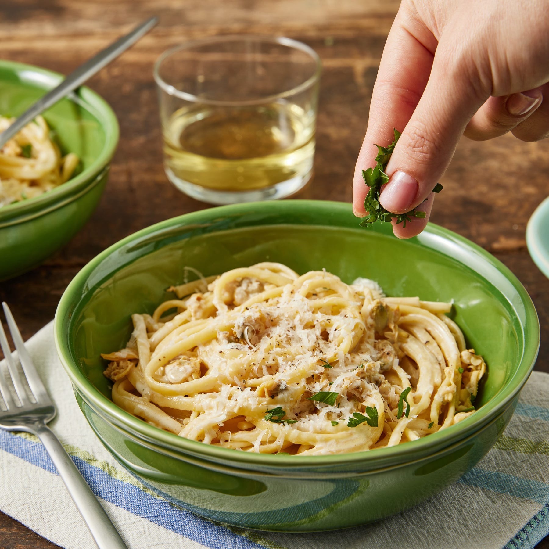non traditional christmas dinner menu linguine with clam sauce
