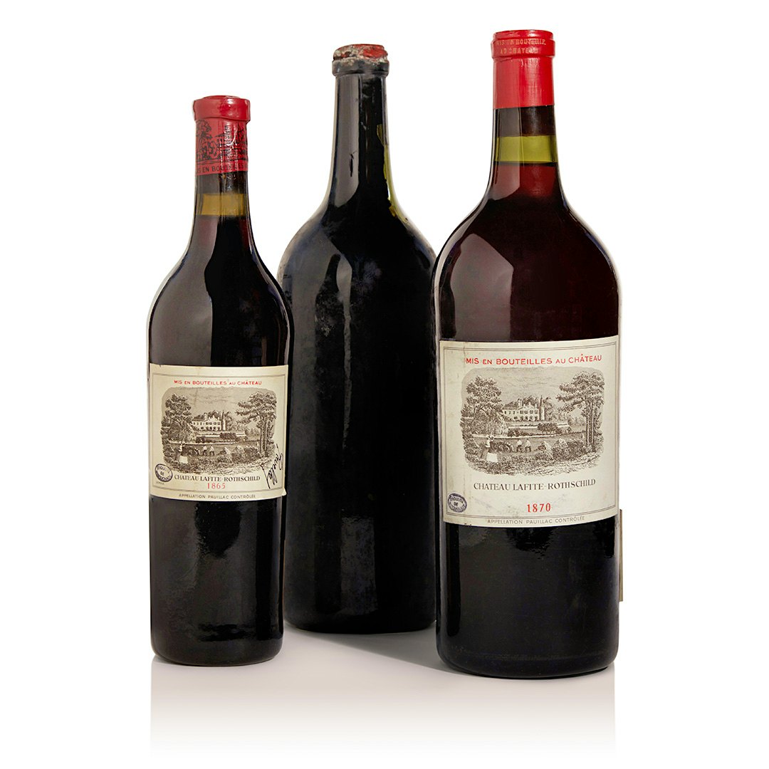  Rare old bottles of Lafite Rothschild.] 