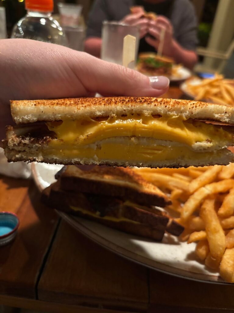 Grilled cheese from hilton in costa rica