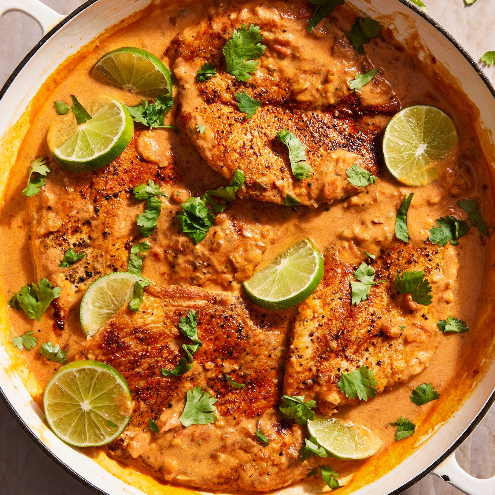 one pan coconut lime chicken