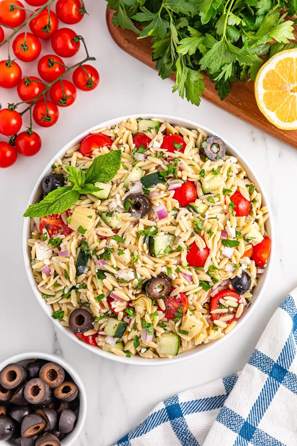 Orzo Salad - Photo Credit: xoxoBella.