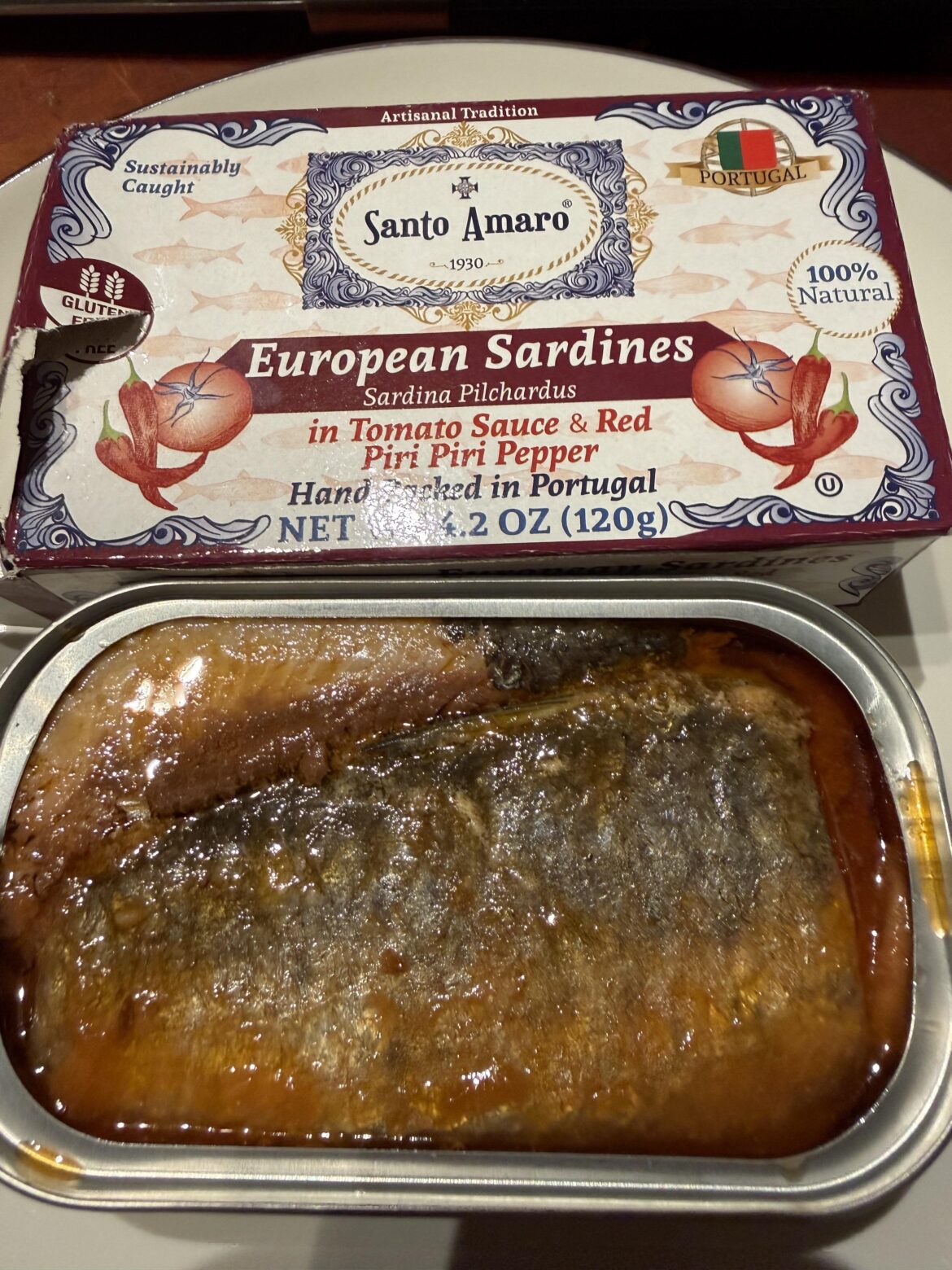 First try with spicy tomato sauce