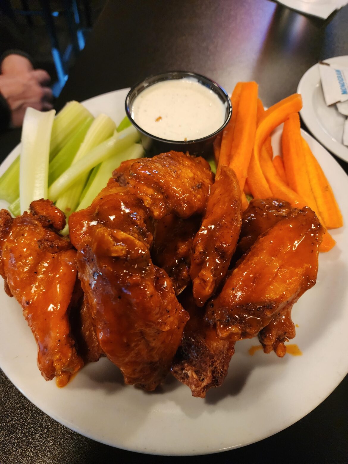 Hot buffalo wings. Parkway grill Aurora Colorado