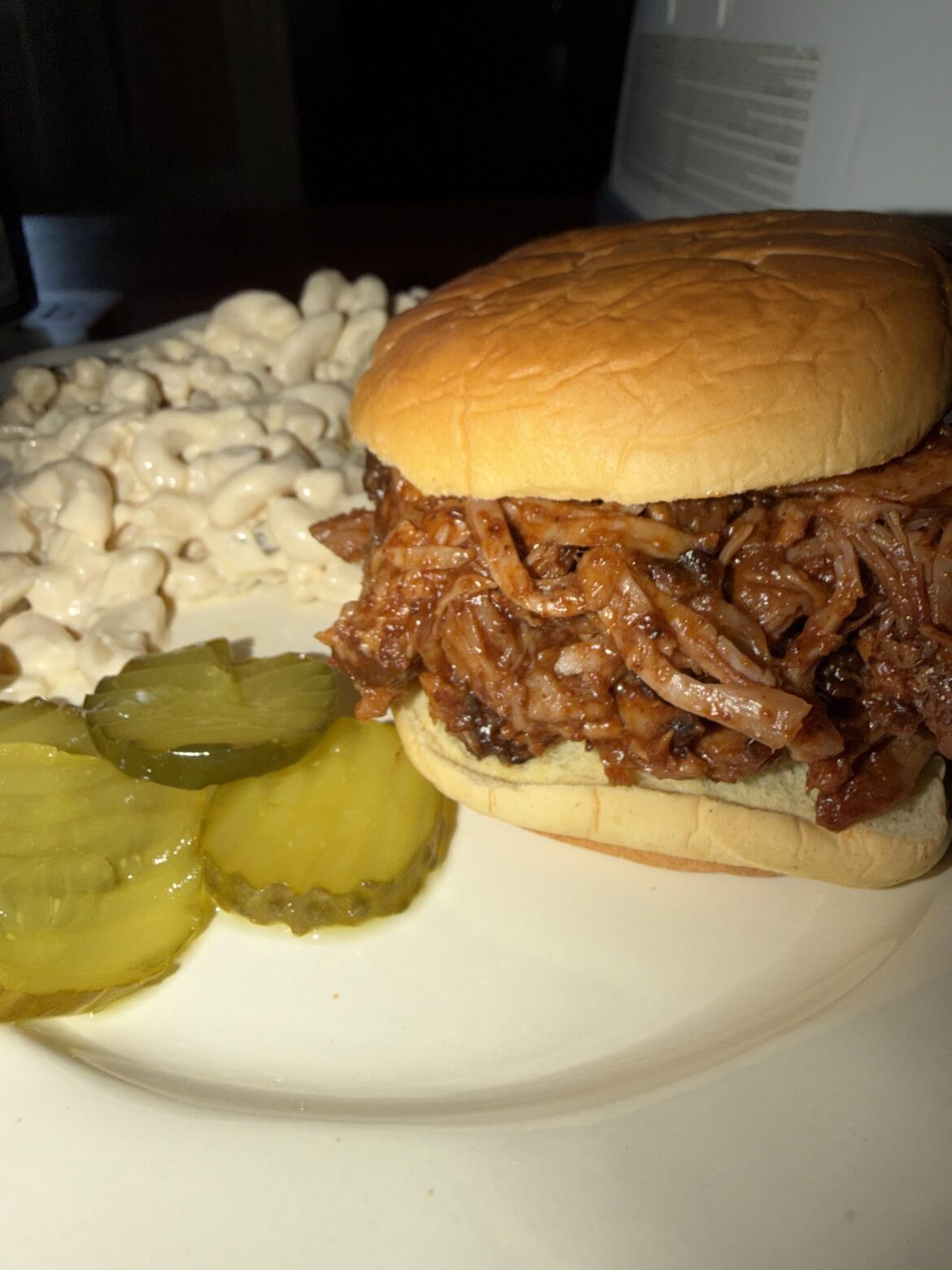 First time smoked pork sandwich