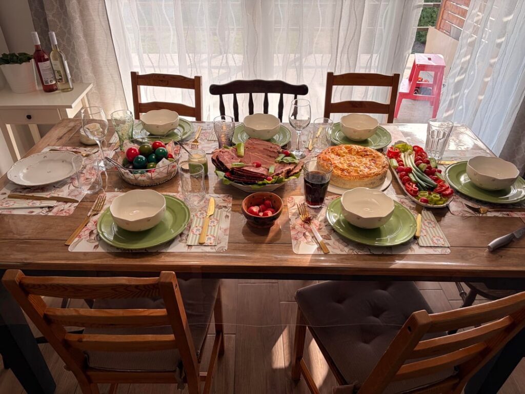 Easter dinner in Hungary
