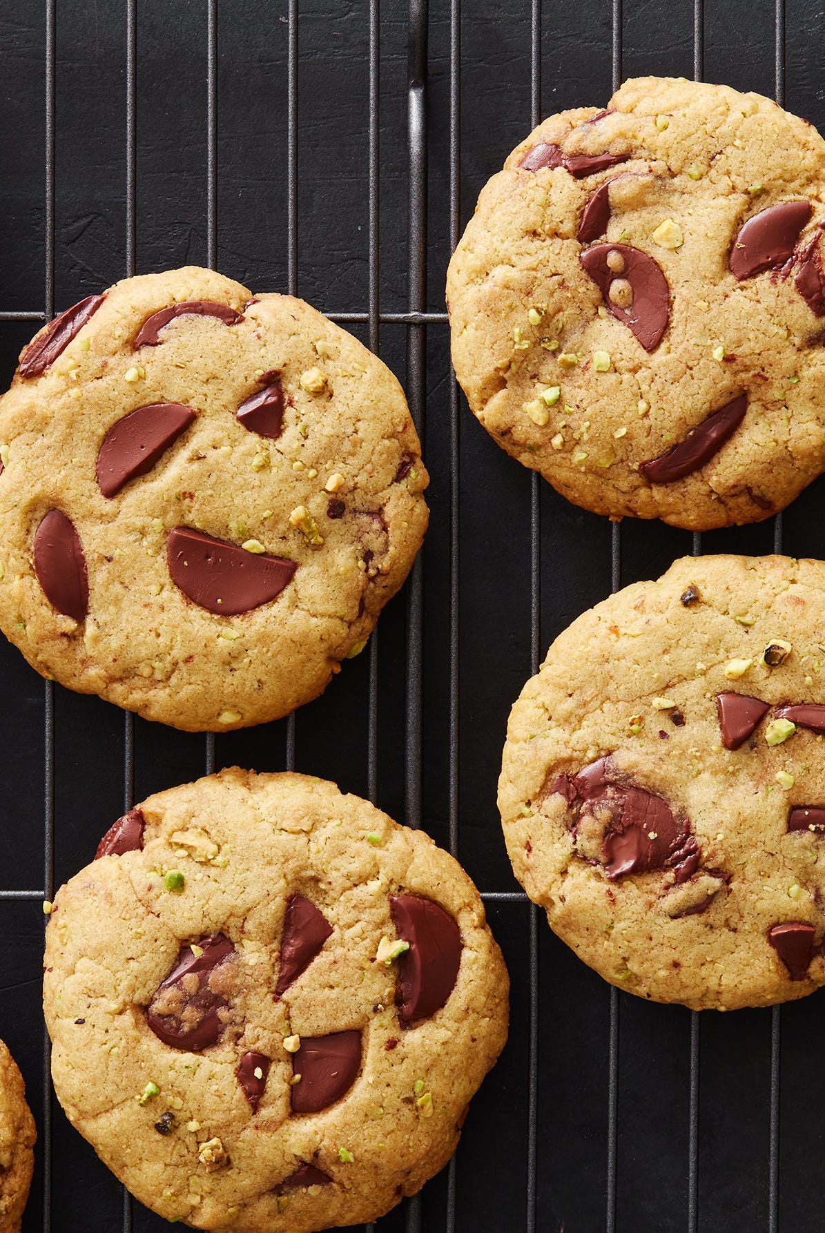 pistachio chocolate chip cookies
