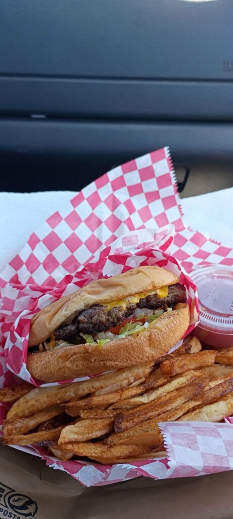 Cheeseburger and Fry combo Cheeseburger and Fry combo