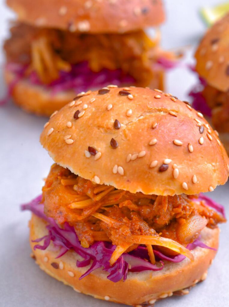 Vegan Jackfruit Sliders with BBQ Sauce