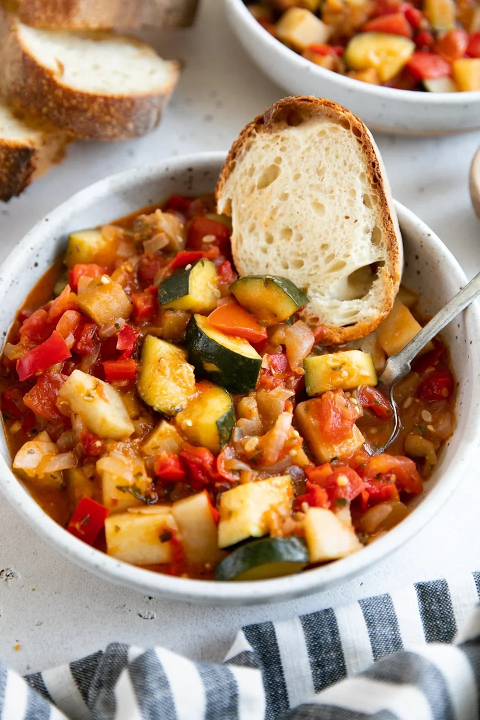 Italian Ratatouille Recipe (Ciambotta) - Photo Credit: The Forked Spoon.
