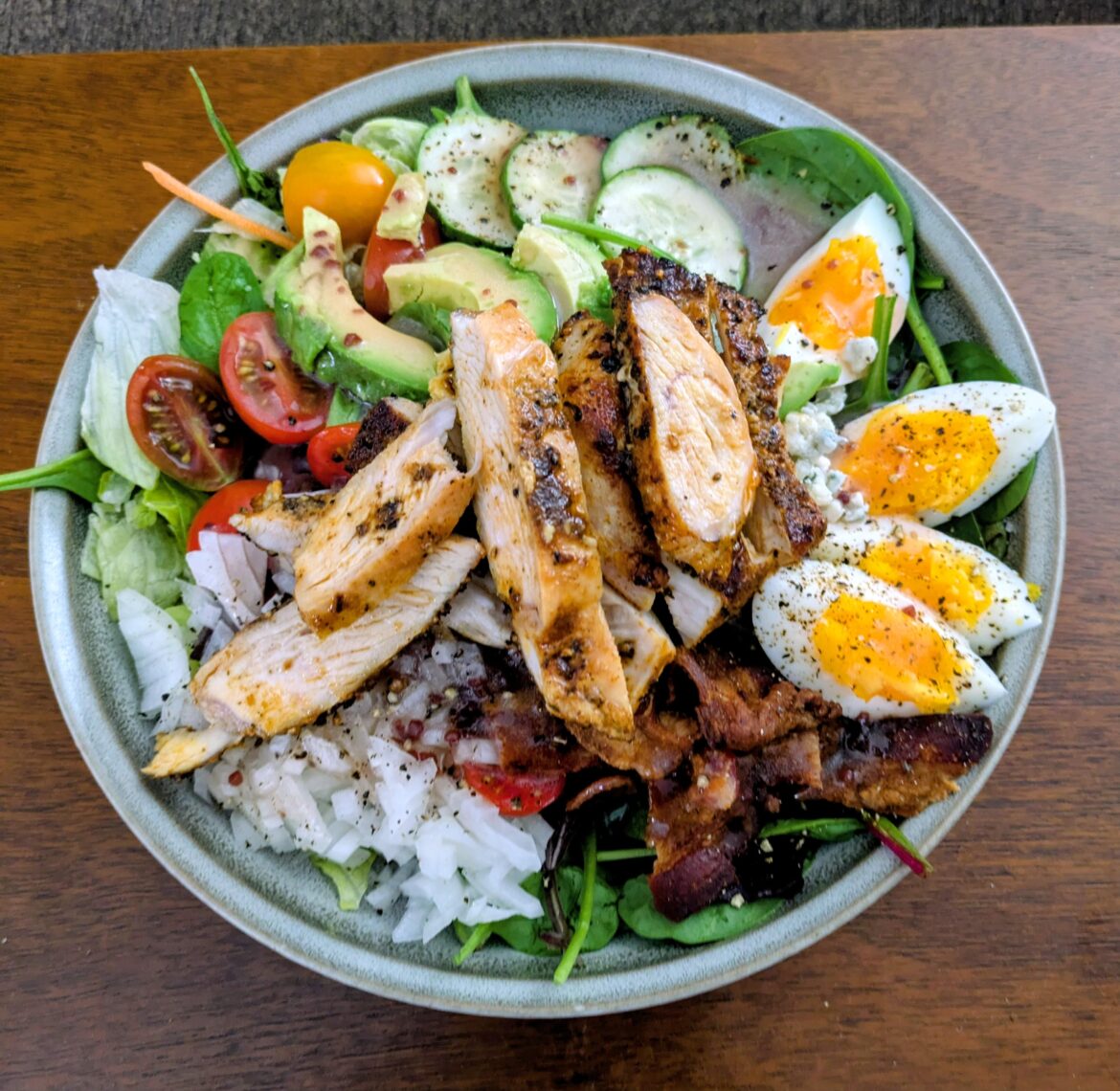 I was pretty proud of how my Cobb salad turned out