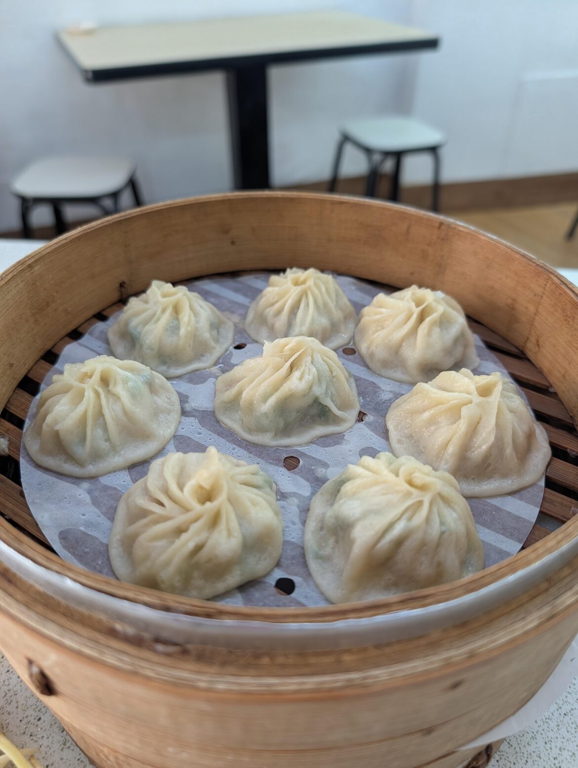 [I ate] fresh meat soup dumplings in Taipei.