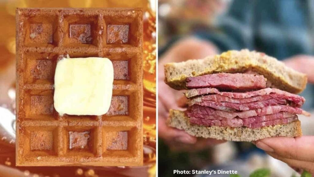 Waffles and Pastrami at Stanley’s Dinette