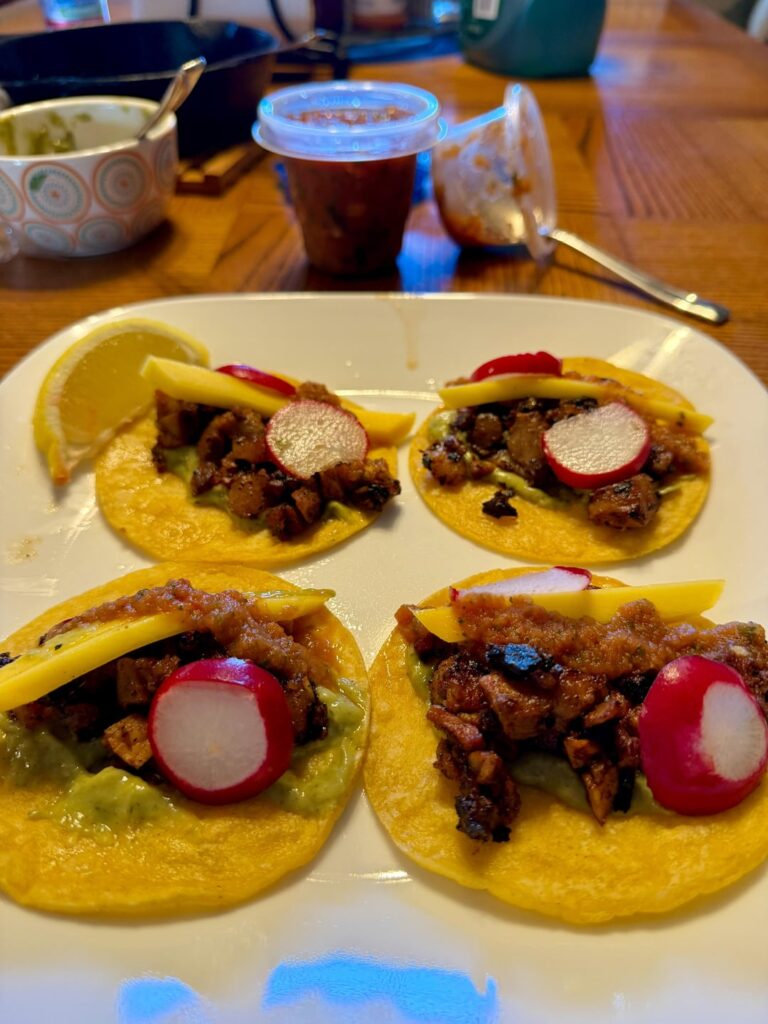 Tacos Al Pastor for lunch today.