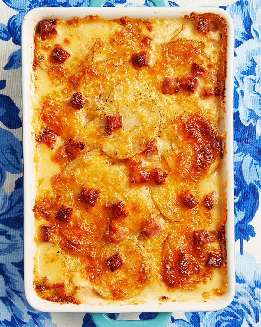 easter scalloped potatoes and ham