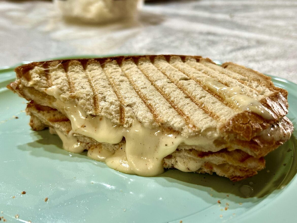 Caved in and made some quick grilled cheese for lunch