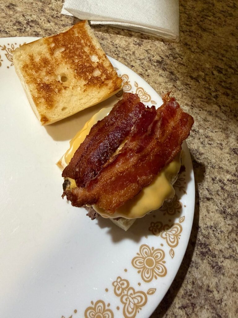 Couldn’t decide between burger and nachos.