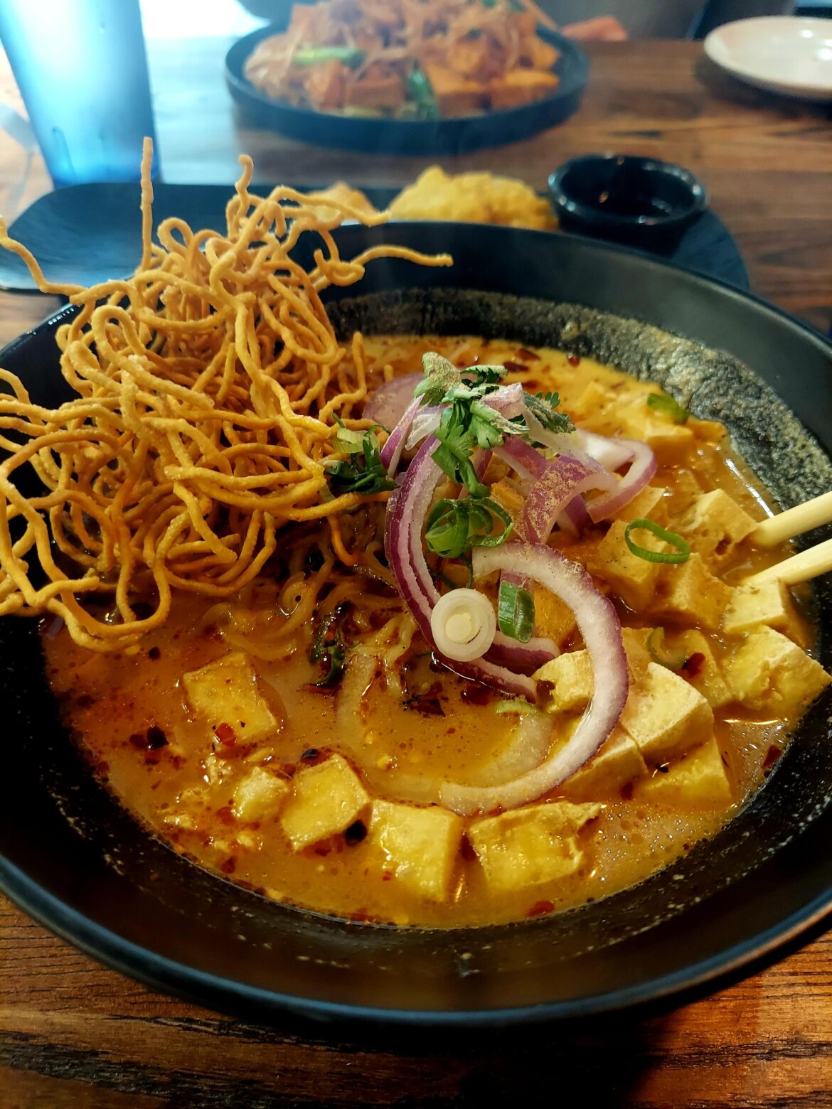 First time having Tofu Khao Soi, and it was f'ing delicious
