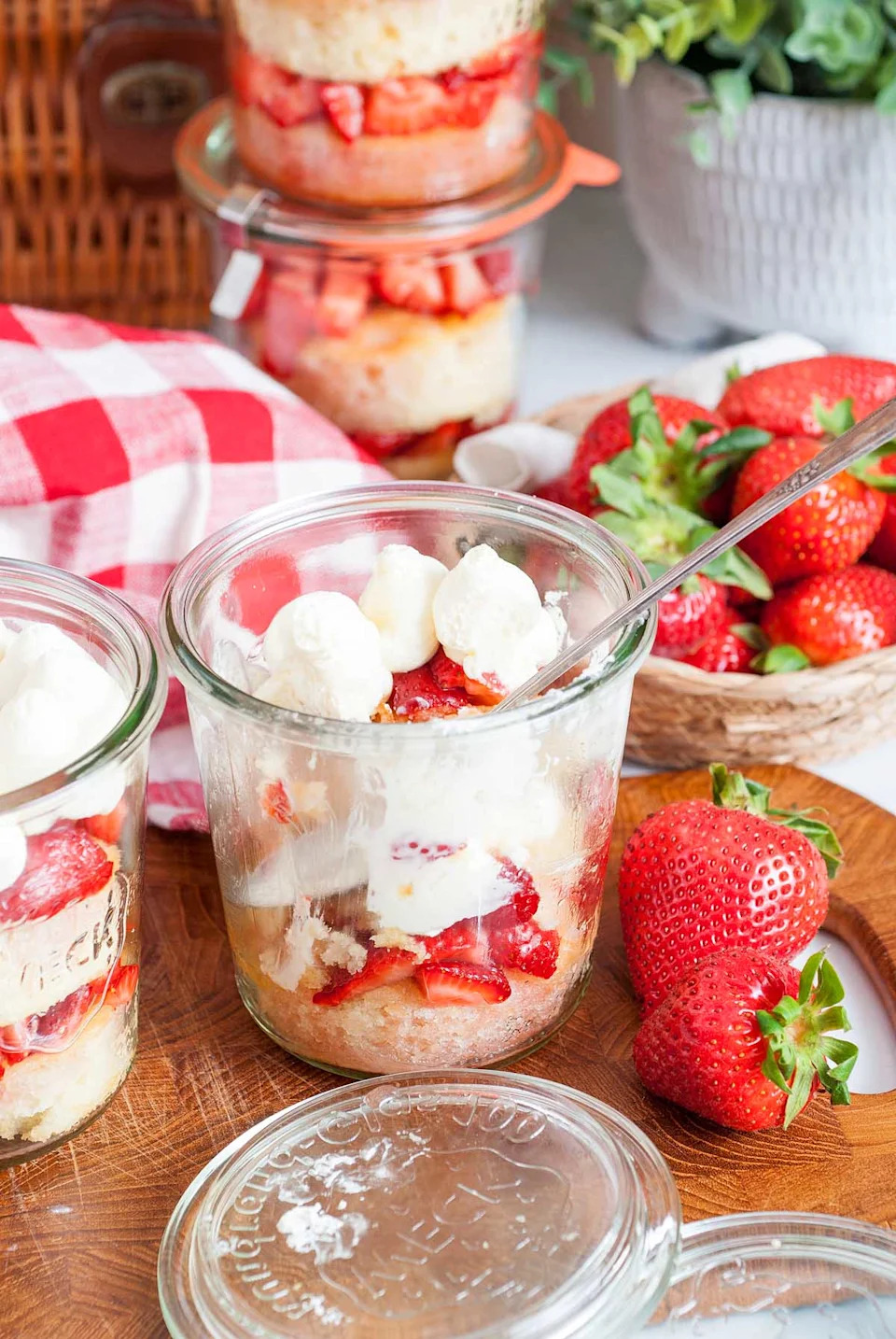 Strawberry Shortcake in a Jar - Photo Credit:  xoxoBella.