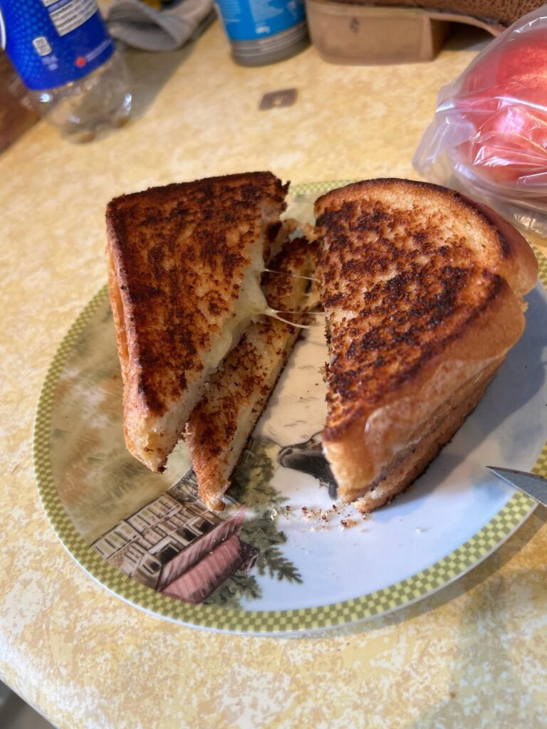 Smoked havarti on white bread