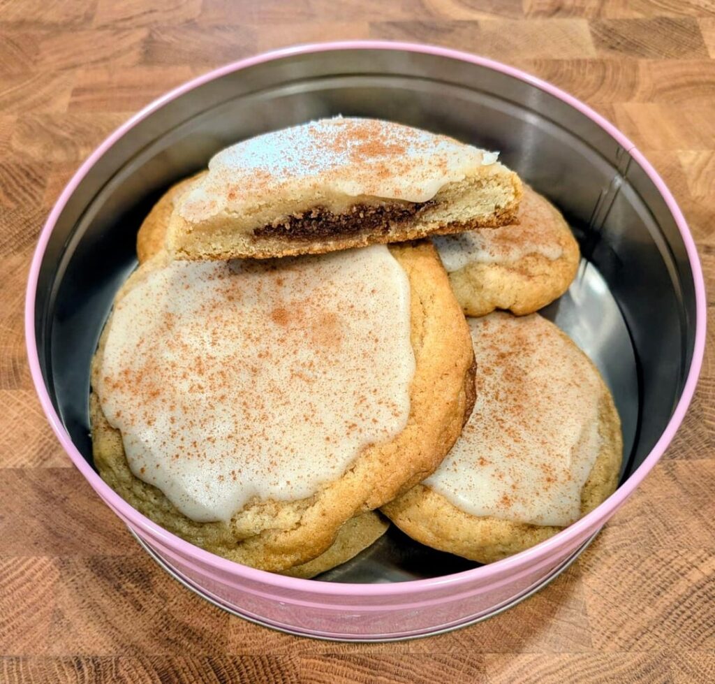 I too have been working on poptart cookies: cinnamon brown sugar edition 🤎