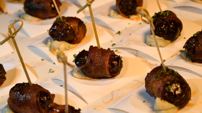 Bacon-wrapped dates