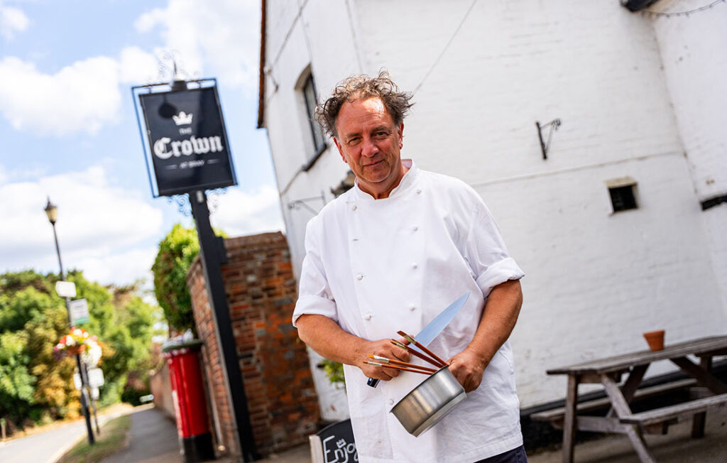Inside Simon Bonwick’s Crown at Bray: Where French cooking, fine art and pub comfort collide