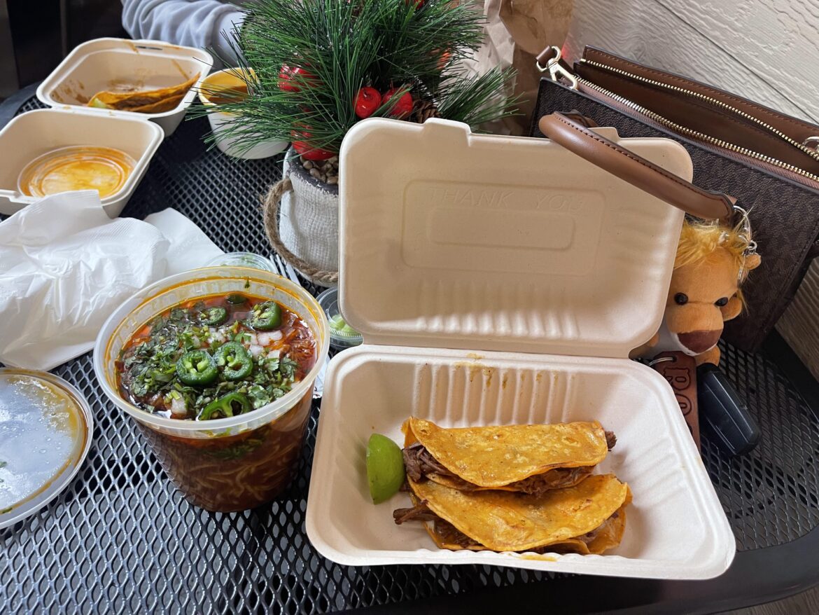 Loooove birria tacos with a side of birria ramen 🙂‍↕️