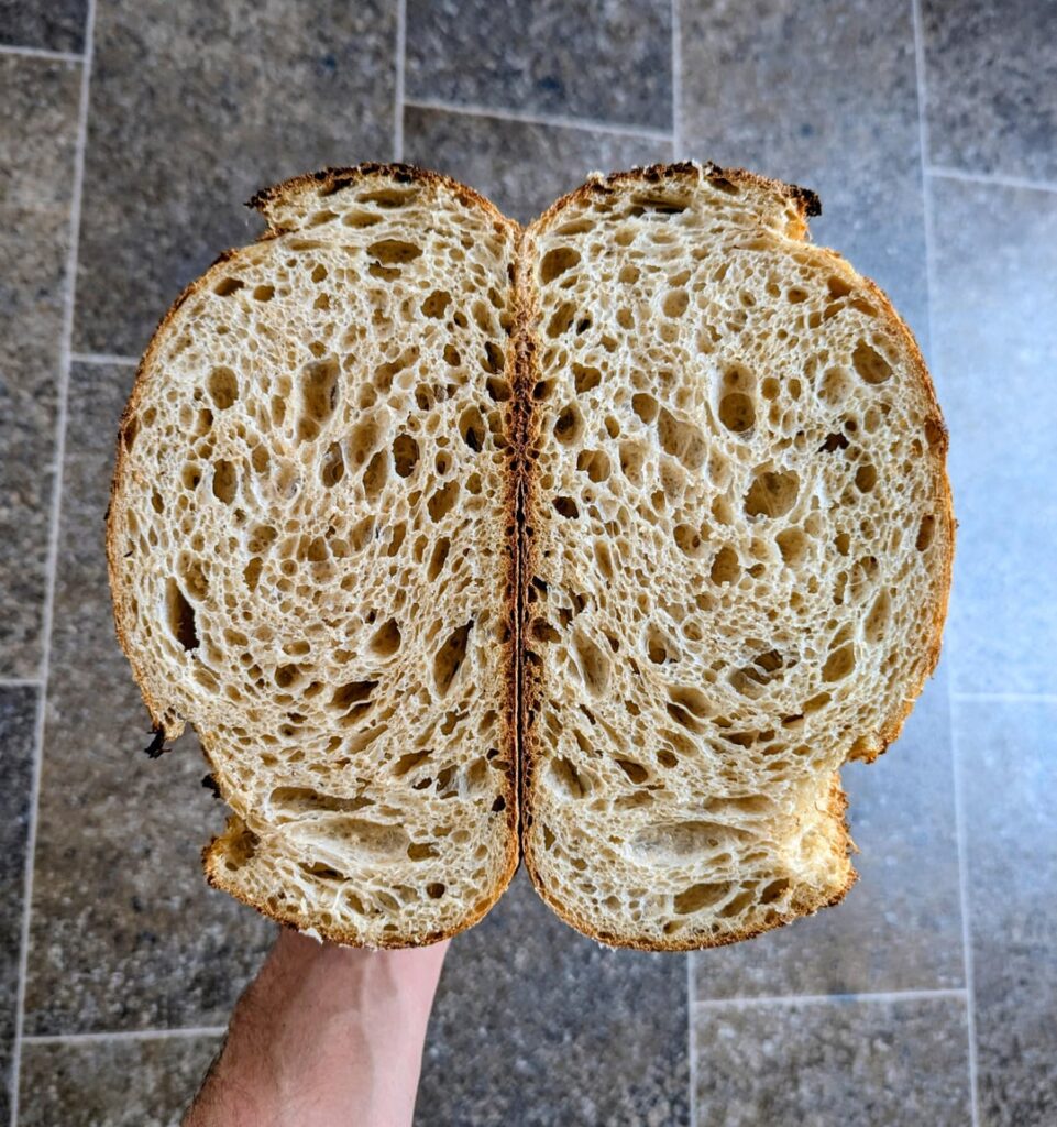 40% oat porridge & 20% whole grain flour