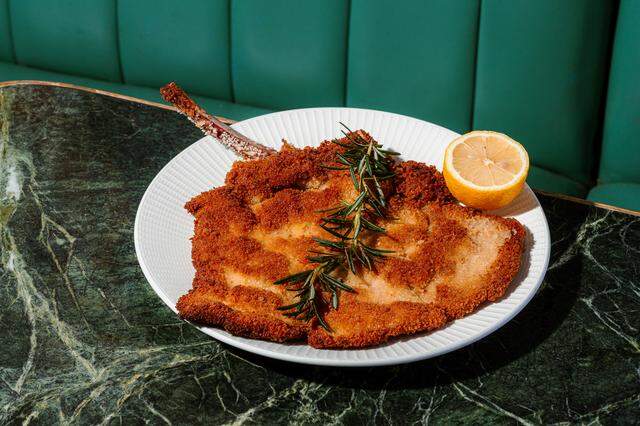 The veal Milanese at Cotoletta, the only entree on the menu.