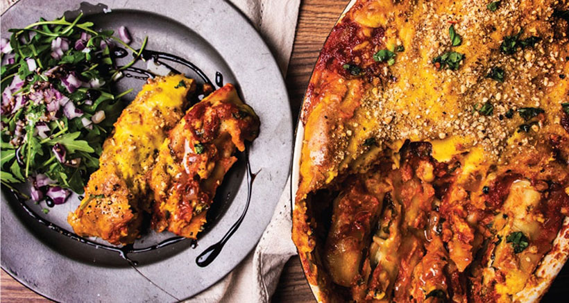 Vegan Cannelloni with Spinach & Almond Ricotta - vegan Italian recipes