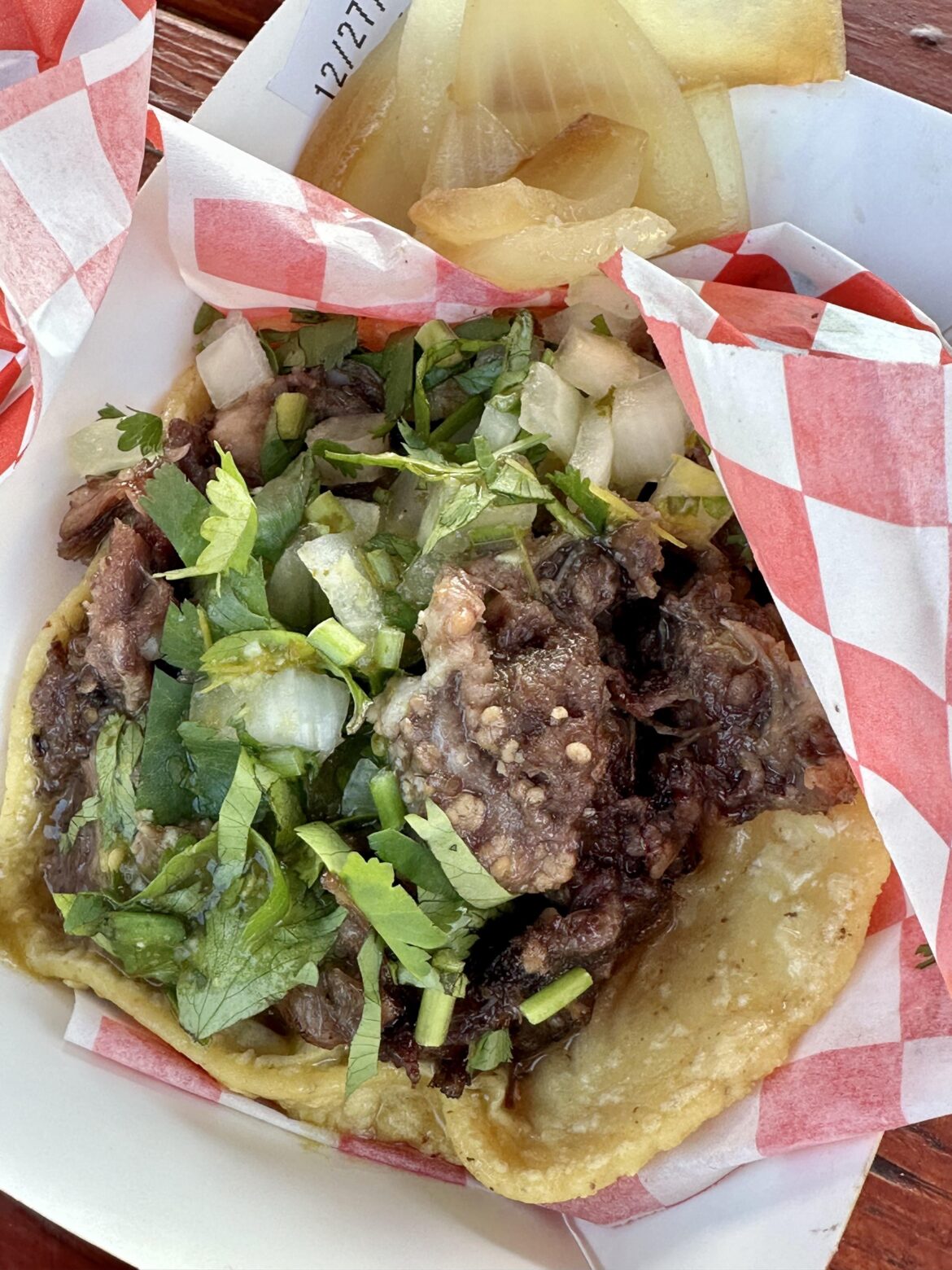 Taco de labio (beef lips) in San Diego