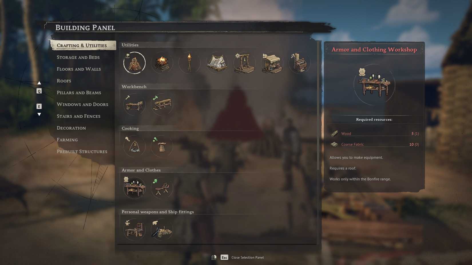 Windrose Crafting Station Armor