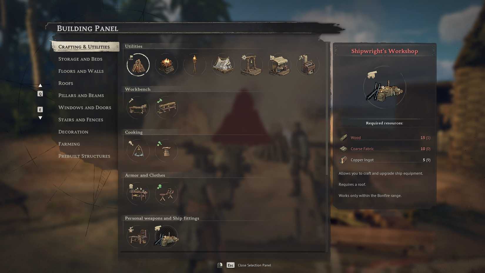 Windrose Crafting Station Shipwright