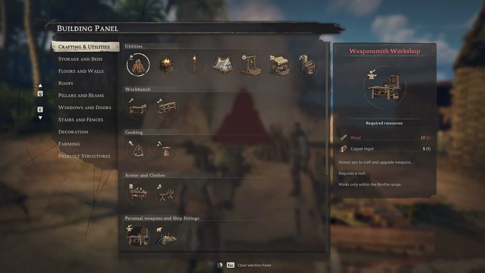 Windrose Crafting Station Weapons