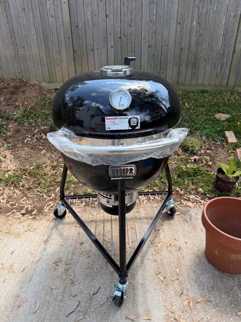 First cook with the Summit Kamado!