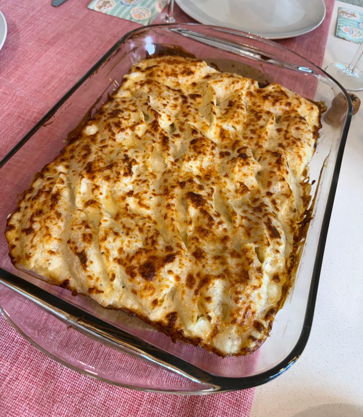 Shrimp and crab meat stuffed shells