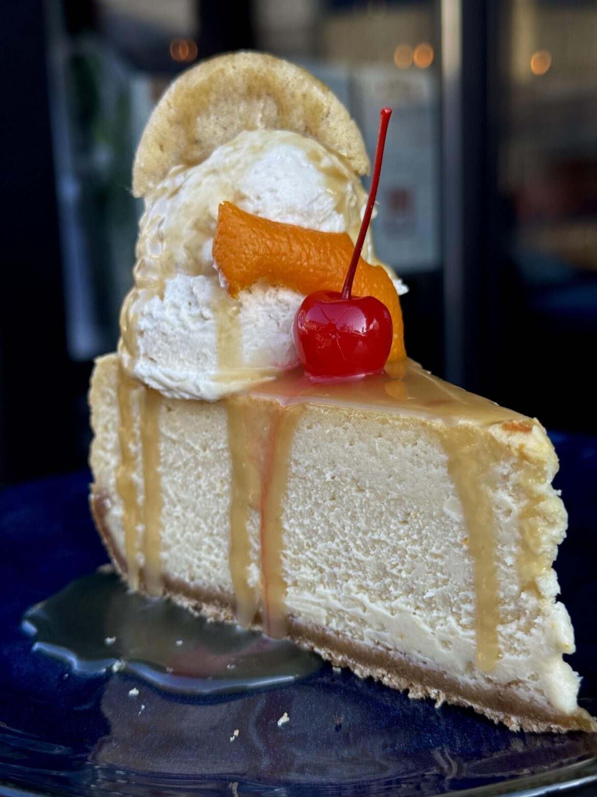 Hear me out.. An old fashioned inspired cheesecake 🥃