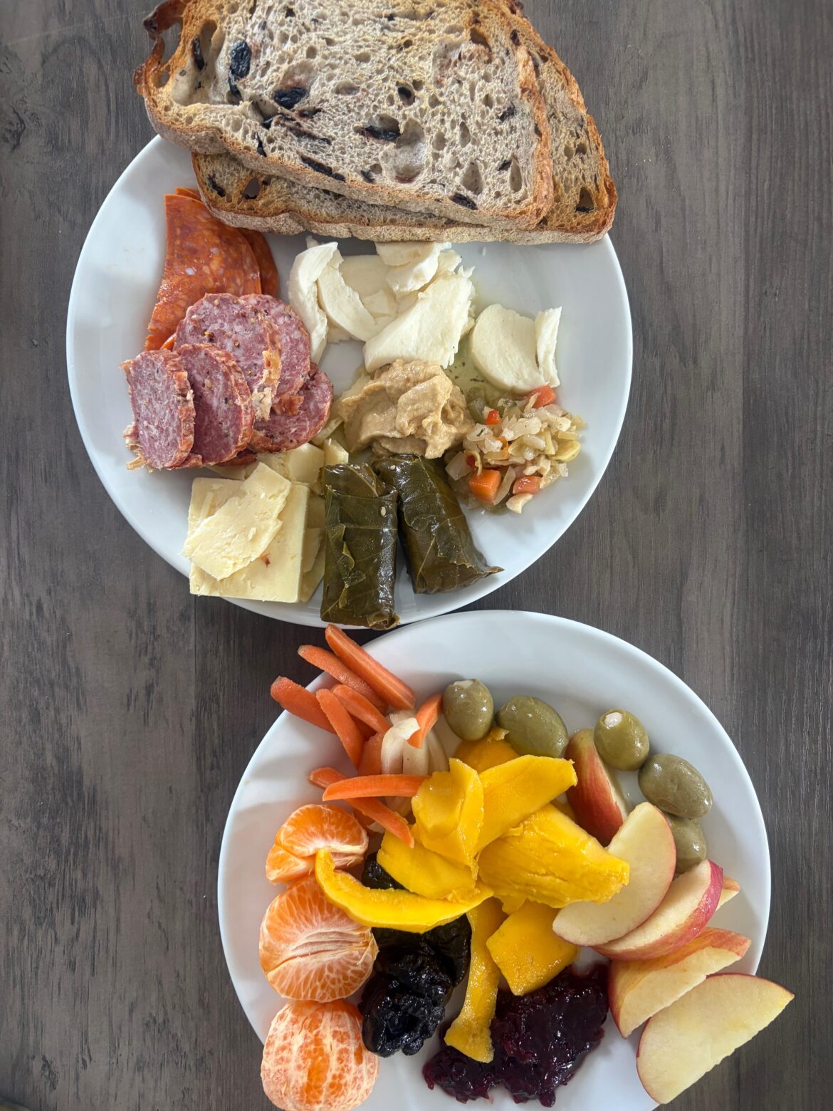 Loungey snacking plate for a lady