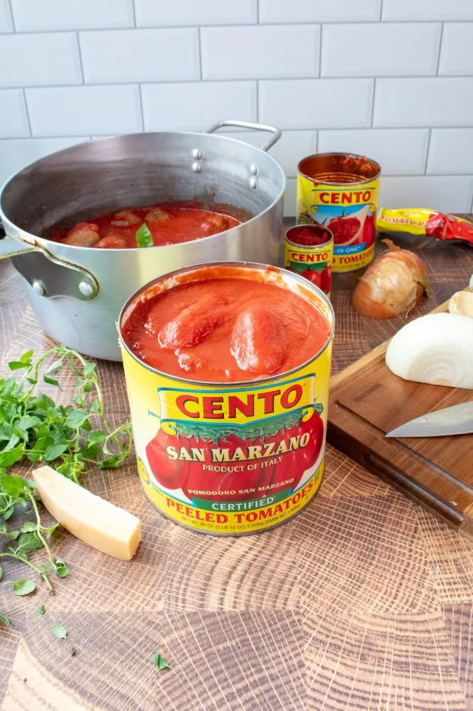 The luxe tomatoes are given special protected status in the European Union, like other regional goods such as Champagne or Parmesan Cheese. Cento Products