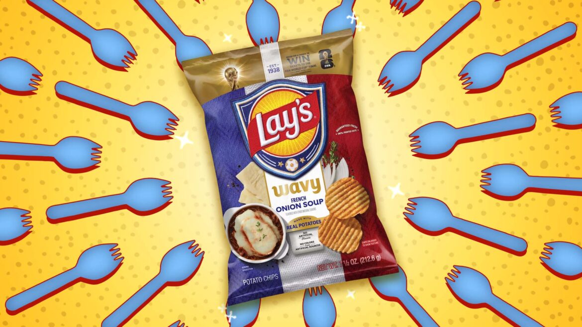 New Lay’s French Onion Soup Potato Chips Are Here—and I Tried Them french onion soup lay's