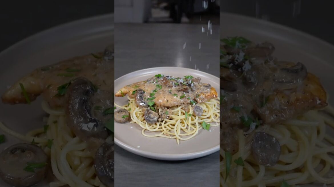 Summer Pastas | Chicken Marsala #shorts Summer Pastas | Chicken Marsala #shorts