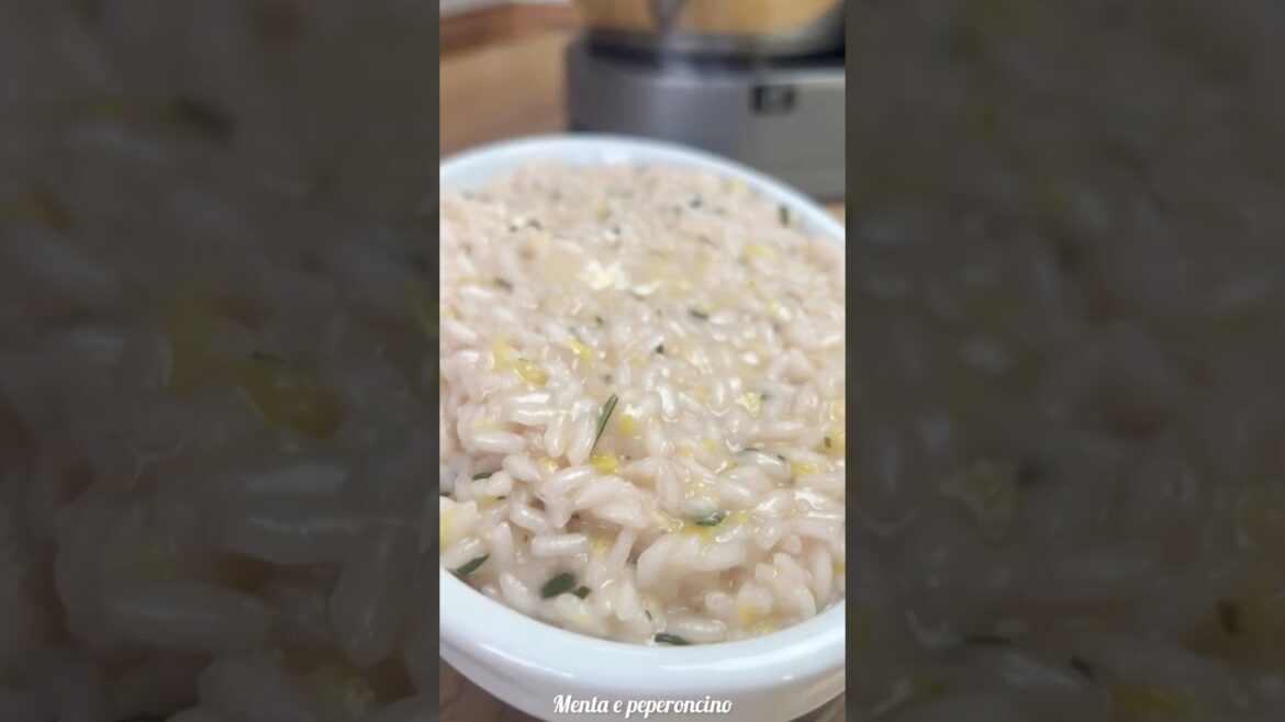 Risotto al limone e rosmarino