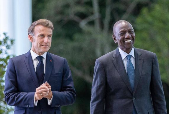 Ruto cracks up audience with ‘French wine’ tea joke Macron swaps summit suit for jog with Kipchoge