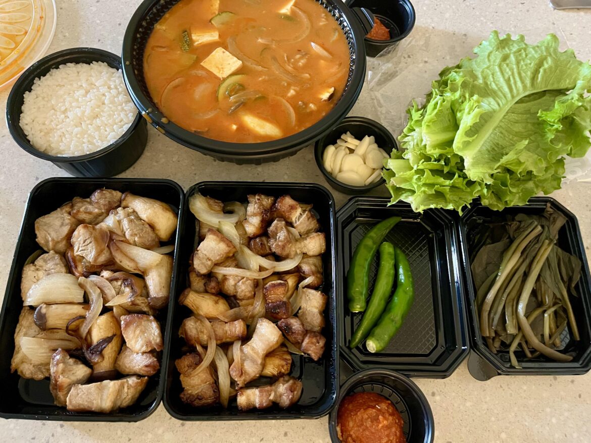 Ordered some Samgyeopsal for supper