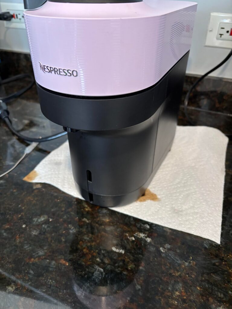 Nespresso machine leaking non stop?
