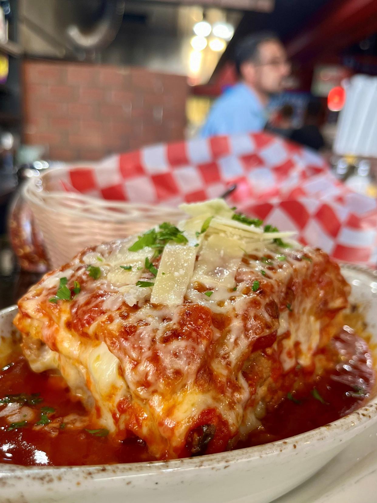 Lasagna is a signature dish and a must try at Mamma Anna Trattoria in Estero.