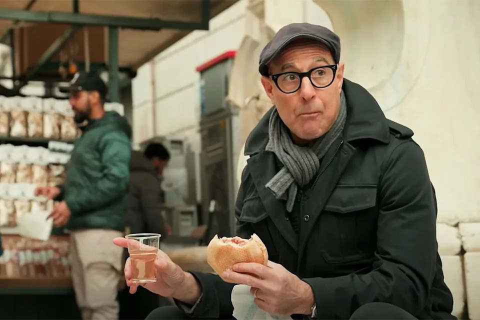 Tucci in his National Geographic show 'Tucci in Italy'.Credit: National Geographic