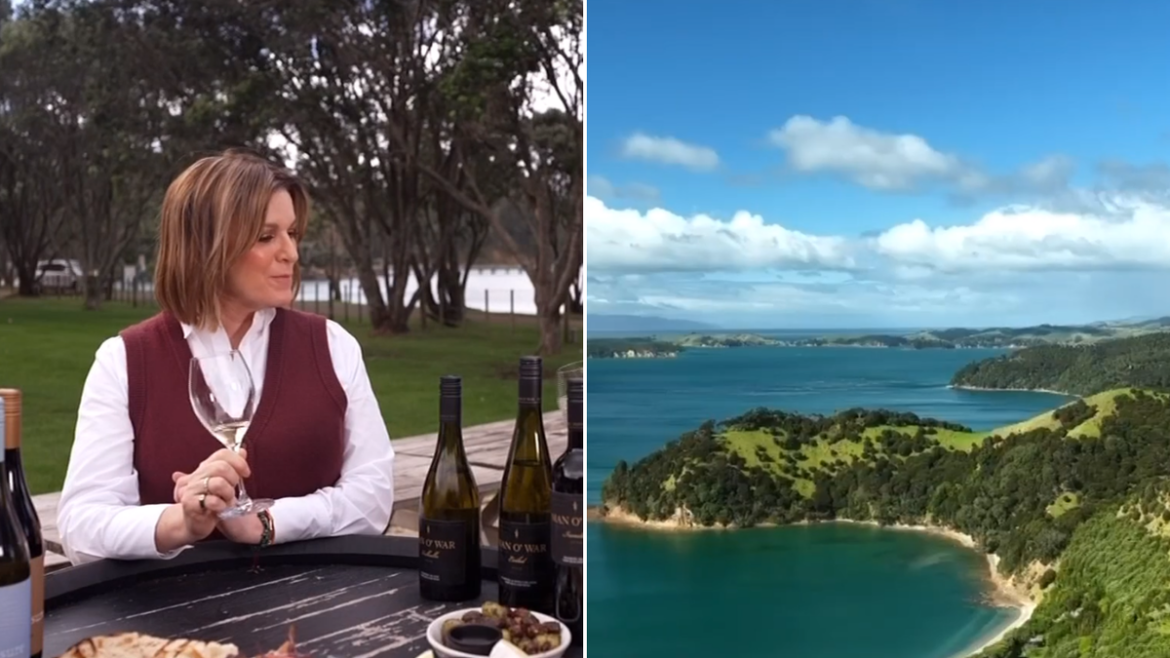 Kylie Gillies explores New Zealand’s stunning Waiheke Island food and wine paradise