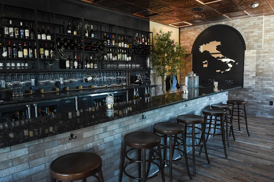 The wine bar in Ripieno's Ristorante Itailiano Wednesday, Jan. 28, 2026, at 2835 N Salisbury Blvd in Salisbury, Maryland. The wine bar will only serve tapas.