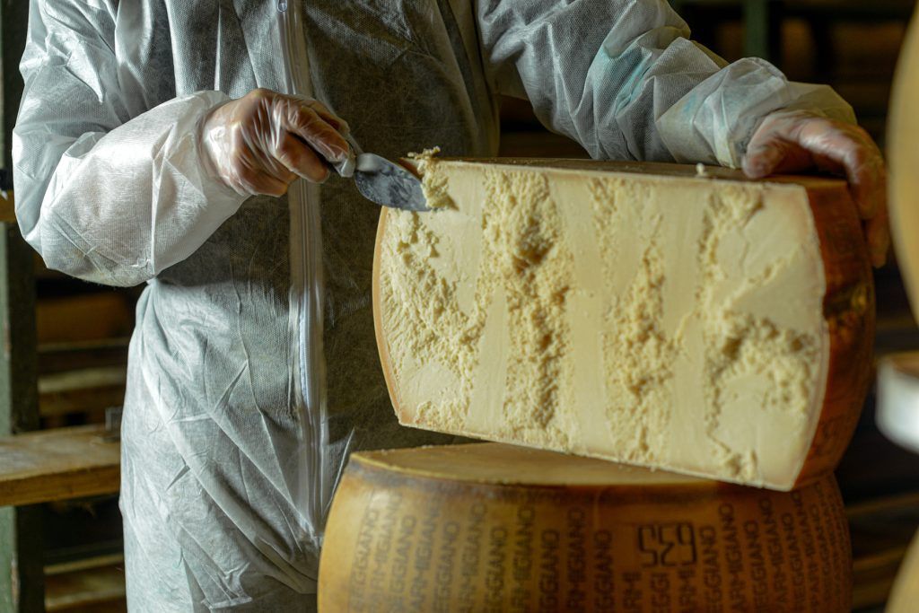 Parmigiano Reggiano cheese - GettyImages-1340132621